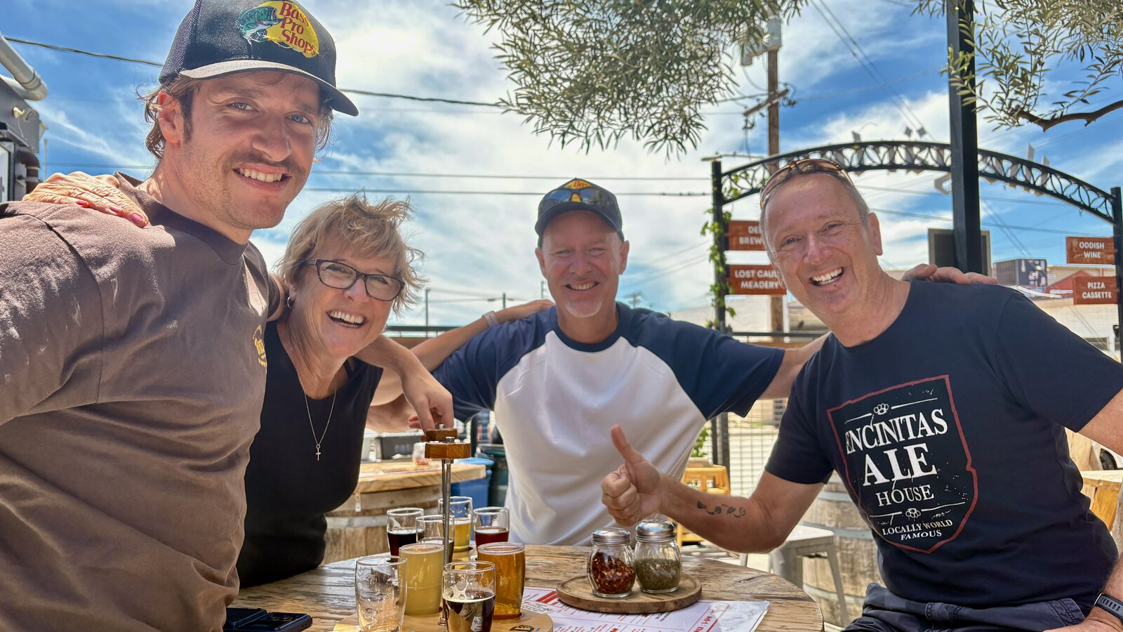 Fredy with guests on a private San Diego brewery tour