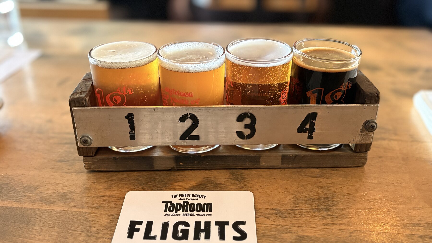 Craft beer tasting during a San Diego beer tour